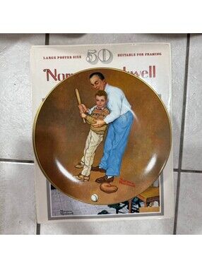Norman Rockwell Courageous Hero Collector Plate Set of 10 American Family Series
